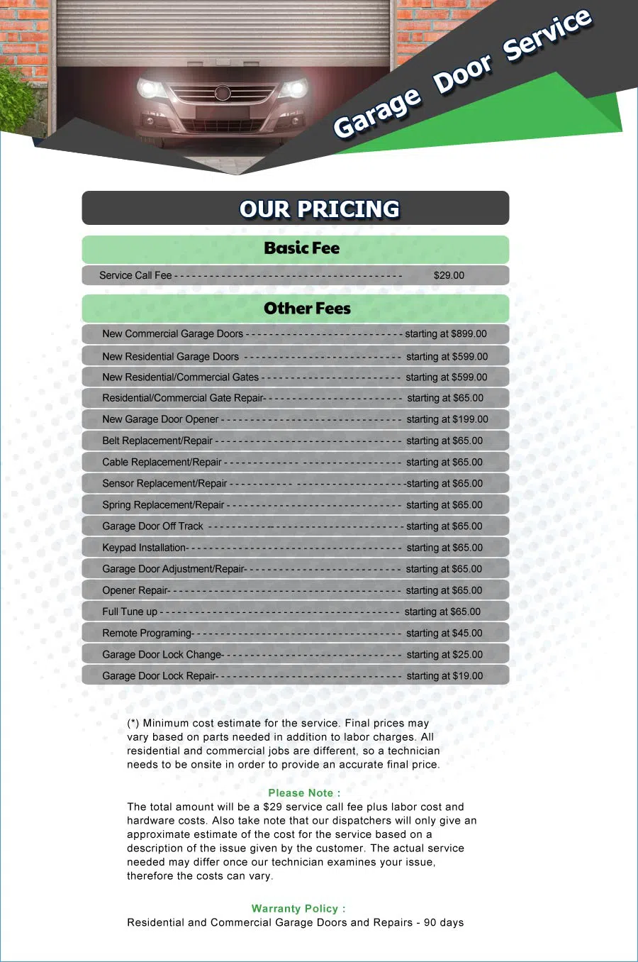 Galaxy Garage Door Service Kennesaw, GA 770-872-7890